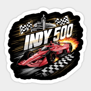 indy 500 day Sticker